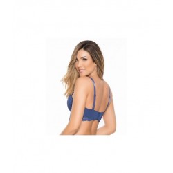 Fajate-Mujer _Mistico brasier con realce de busto Azul-REF 15044 _Fajate España