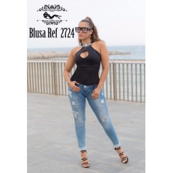 Ropa-Mujer _Blusa Colombiana Negra _Jhonier