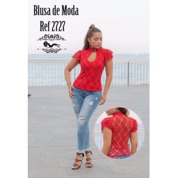 Ropa-Mujer _Blusa Colombiana Roja _Jhonier