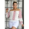 Ropa-Mujer _Blusa cuello bandeja con puntilla _Jhonier