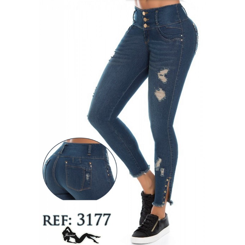 Ropa-Mujer _Jeans Colombiano Azul _Jhonier