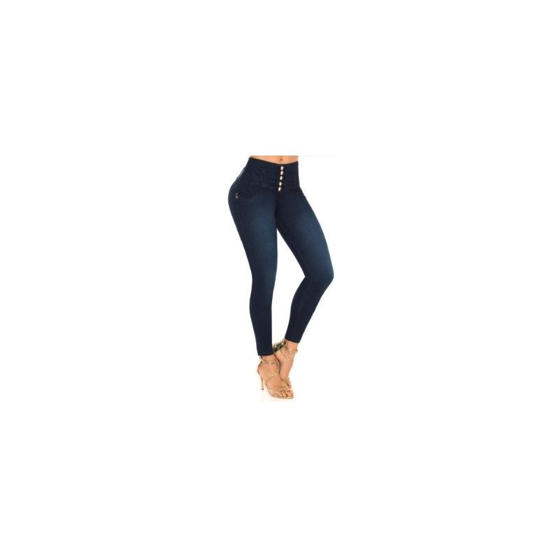Ropa-Mujer _Vaquero Push Up Azul Marino _Alix