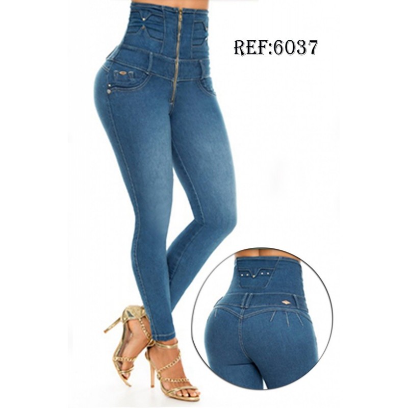 Ropa-Mujer _Vaquero Push Up Azul Jeans Claro _Alix