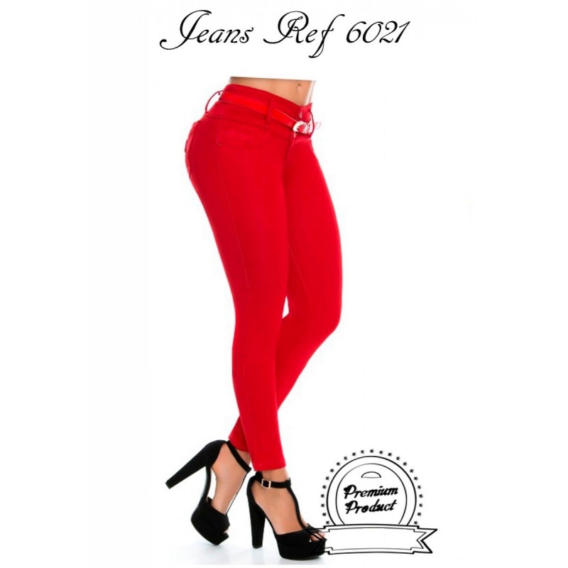 Ropa-Mujer _Vaquero Push Up Rojo Pasión _Alix