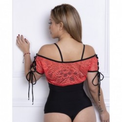 Ropa-Mujer _Body Negro Salmon _Alix