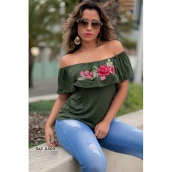 Ropa-Mujer _Blusa Verde Oliva _Alix