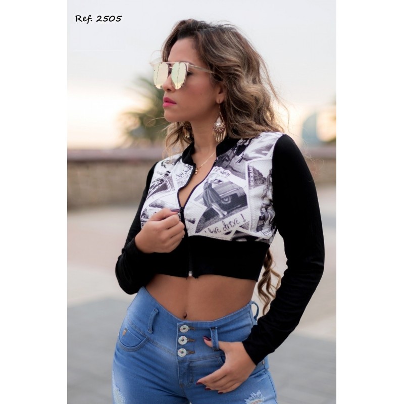 Ropa-Mujer _Blusa Torera Mangas _Alix
