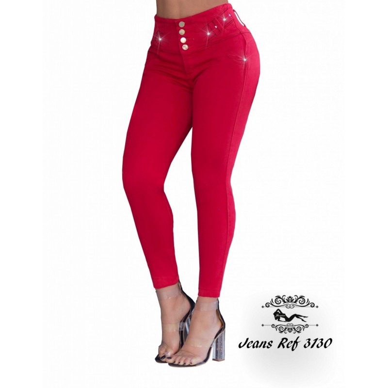 Ropa-Mujer _Jeans Levanta Cola Rojo _Jhonier