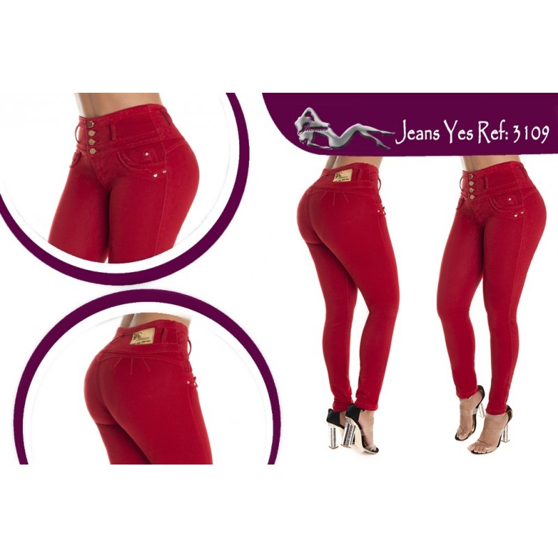 Ropa-Mujer _Jeans Levanta Cola Rojo _Jhonier