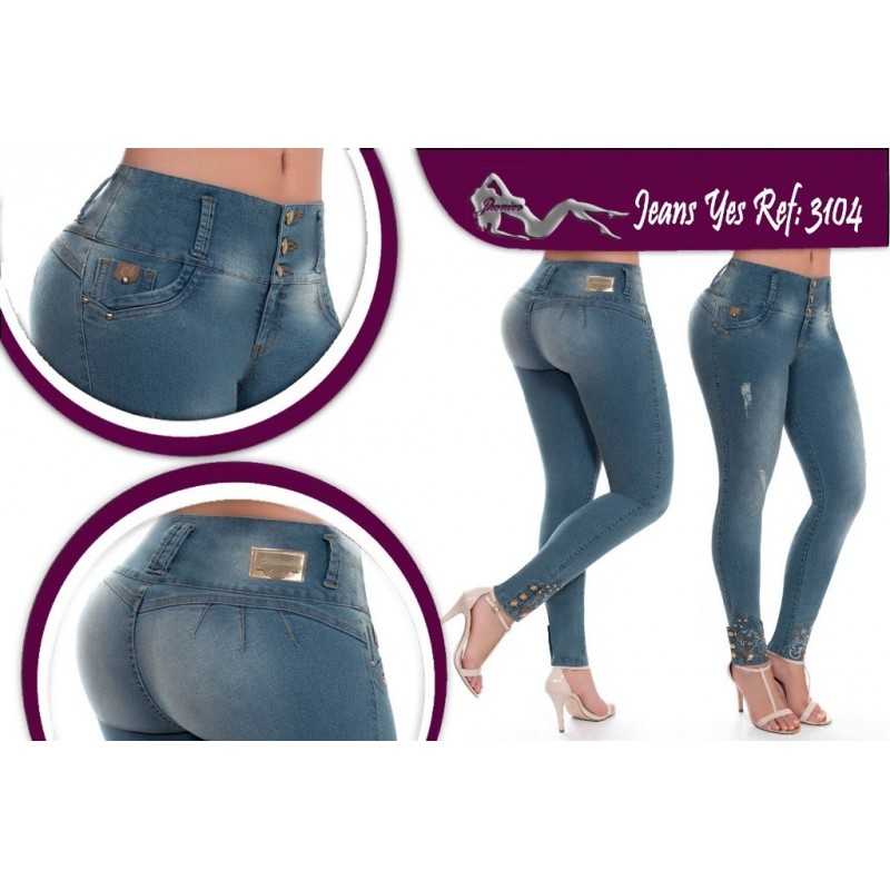 Ropa-Mujer _Jeans Levanta Cola Color Gris _Jhonier