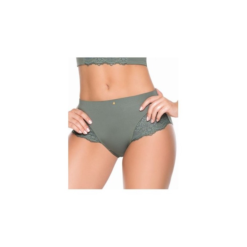 Fajate-Mujer _Esmeralda Panty medio con control de abdomen Verde Indigo-REF 15039 _Fajate España
